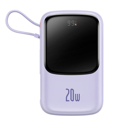 Baterie Externa Baseus Qpow Pro, 20000mAh, 20W, QC + PD, 1 x Lightning - 1 x USB-A - 1 x USB-C, Mov PPQD030005