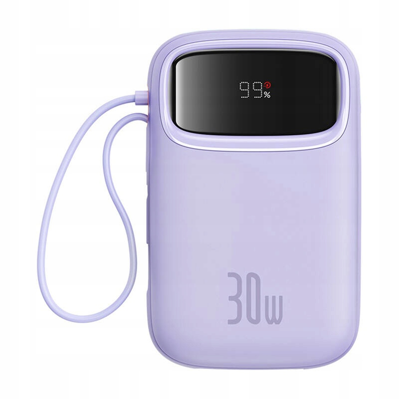 Baterie Externa Baseus Qpow2, 10000mAh, 30W, QC + PD, 1 x USB-A - 3 x USB-C, Mov P10055008513-00