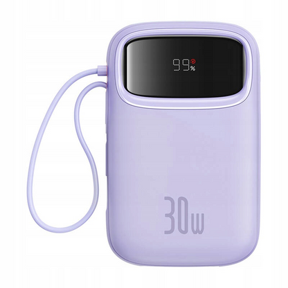 Baterie Externa Baseus Qpow2, 10000mAh, 30W, QC + PD, 1 x USB-A - 3 x USB-C, Mov P10055008513-00