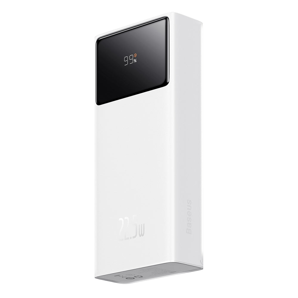 Baterie Externa Baseus Star Lord, 20000mAh, 22.5W, QC + PD, 1 x USB-C - 2 x USB-A, Alba PPXJ080002
