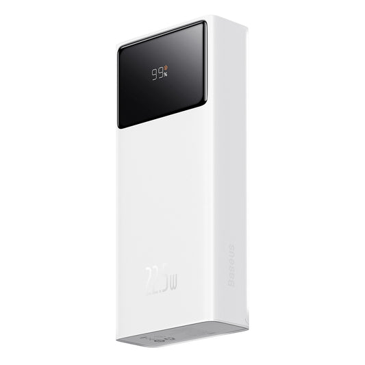 Baterie Externa Baseus Star Lord, 20000mAh, 22.5W, QC + PD, 1 x USB-C - 2 x USB-A, Alba PPXJ080002