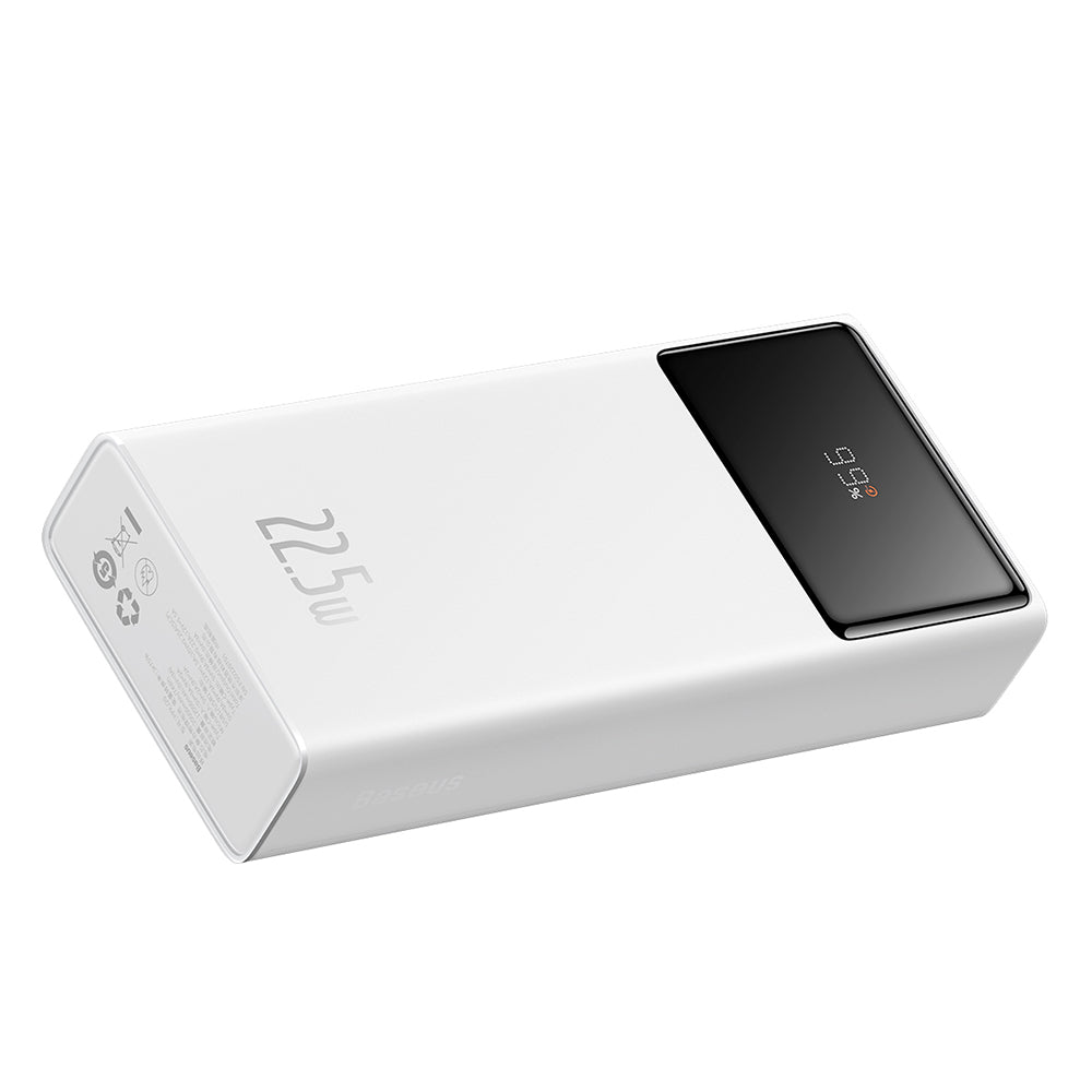 Baterie Externa Baseus Star Lord, 20000mAh, 22.5W, QC + PD, 1 x USB-C - 2 x USB-A, Alba PPXJ080002