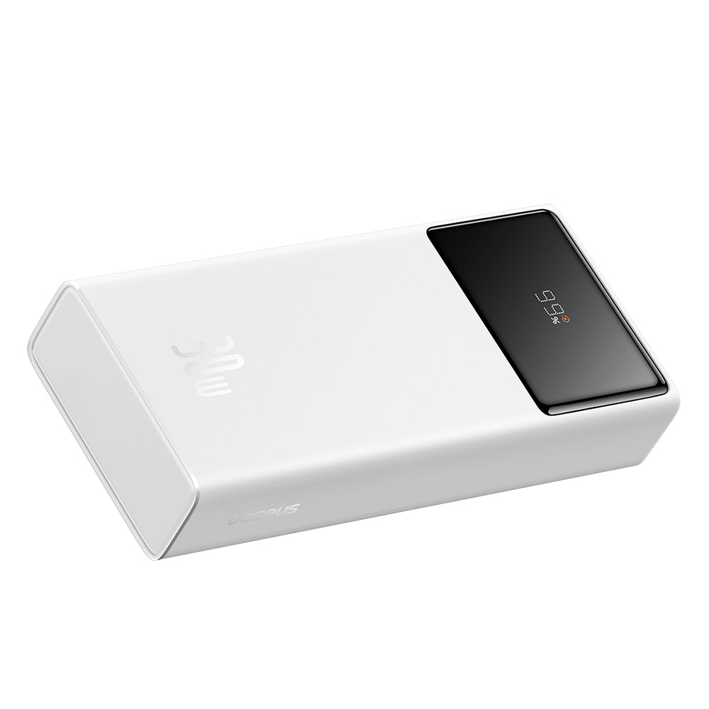 Baterie Externa Baseus Star Lord, 20000mAh, 30W, QC + PD, 1 x USB-C - 2 x USB-A, Alba P10022904213-00