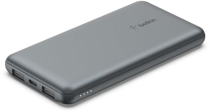 Baterie Externa Belkin BoostCharge, 10000mAh, 15W, 1 x USB-C - 2 x USB-A, Gri BPB011btGY