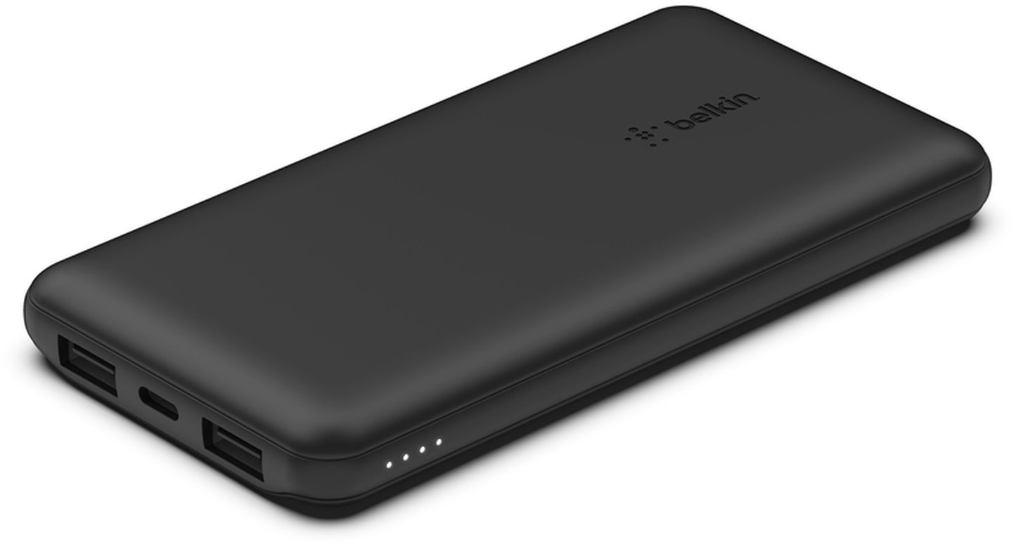 Baterie Externa Belkin BoostCharge, 10000mAh, 15W, 1 x USB-C - 2 x USB-A, Neagra BPB011btBK