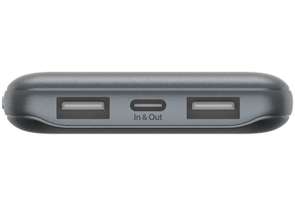 Baterie Externa Belkin BoostCharge, 10000mAh, 15W, 1 x USB-C - 2 x USB-A, Gri BPB011btGY