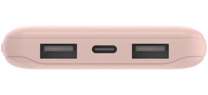 Baterie Externa Belkin BoostCharge, 10000mAh, 15W, 1 x USB-C - 2 x USB-A, Roz BPB011btRG