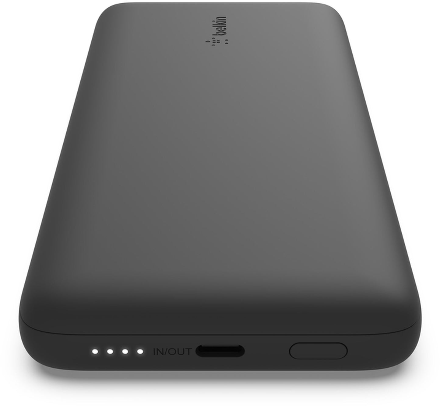 Baterie Externa Belkin BoostCharge Plus, 10000mAh, 23W, QC + PD, 1 x Lightning - 2 x USB-C, Neagra BPB006btBLK