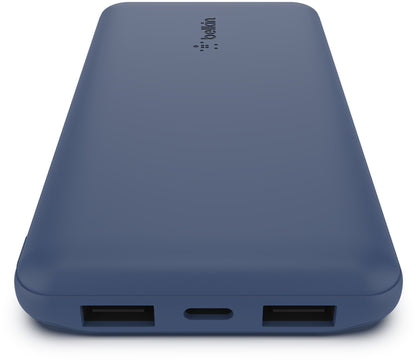 Baterie Externa Belkin BoostCharge, 10000mAh, 15W, 1 x USB-C - 2 x USB-A, Bleumarin BPB011btBL