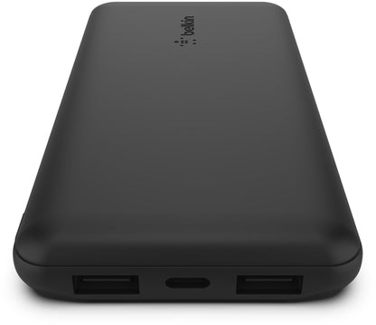 Baterie Externa Belkin BoostCharge, 10000mAh, 15W, 1 x USB-C - 2 x USB-A, Neagra BPB011btBK