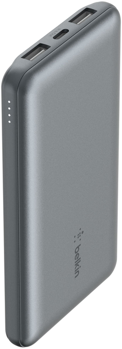 Baterie Externa Belkin BoostCharge, 10000mAh, 15W, 1 x USB-C - 2 x USB-A, Gri BPB011btGY
