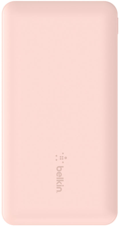 Baterie Externa Belkin BoostCharge, 10000mAh, 15W, 1 x USB-C - 2 x USB-A, Roz BPB011btRG