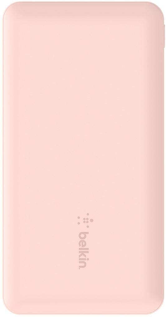 Baterie Externa Belkin BoostCharge, 10000mAh, 15W, 1 x USB-C - 2 x USB-A, Roz BPB011btRG
