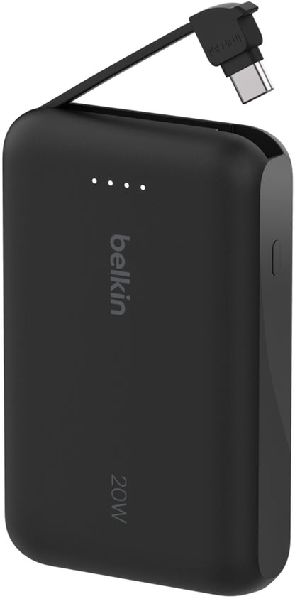Baterie Externa Belkin BoostCharge, 10000mAh, 20W, PD, 2 x USB-C, Neagra BPB021hqBK