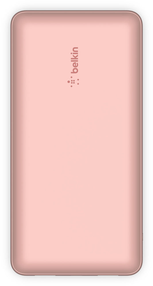 Baterie Externa Belkin BoostCharge, 20000mAh, 15W, 1 x USB-C - 2 x USB-A, Roz Aurie BPB012btRG