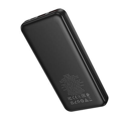 Baterie Externa Borofone BJ80A Clever, 10000mAh, 22.5W, QC + PD, 1 x USB-C - 2 x USB-A, Neagra