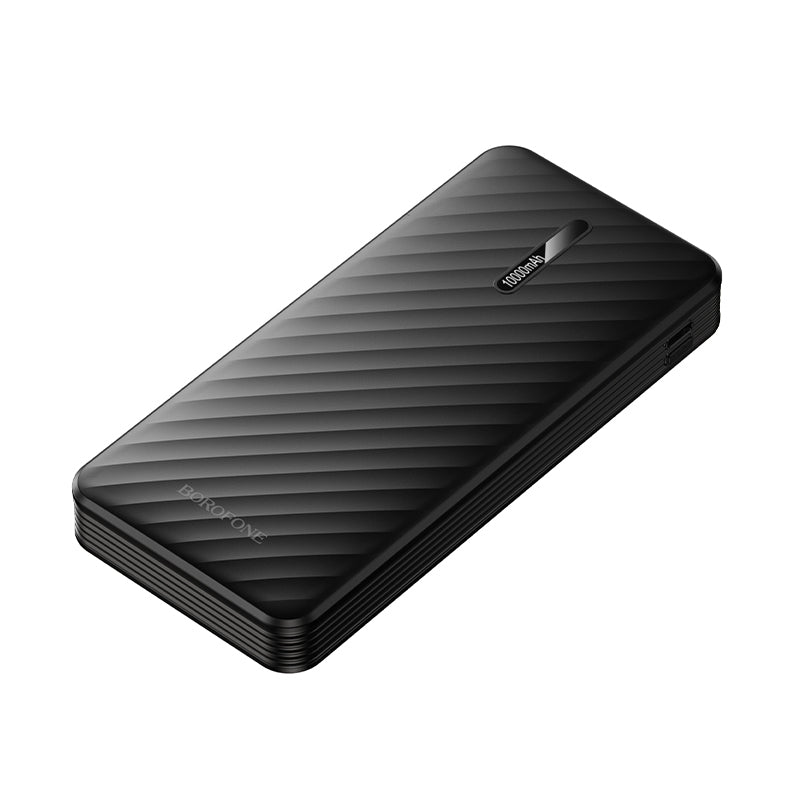 Baterie Externa Borofone BJ84 Smooth, 10000mAh, 10W, 1 x Lightning - 1 x microUSB - 1 x USB-A - 1 x USB-C, Neagra