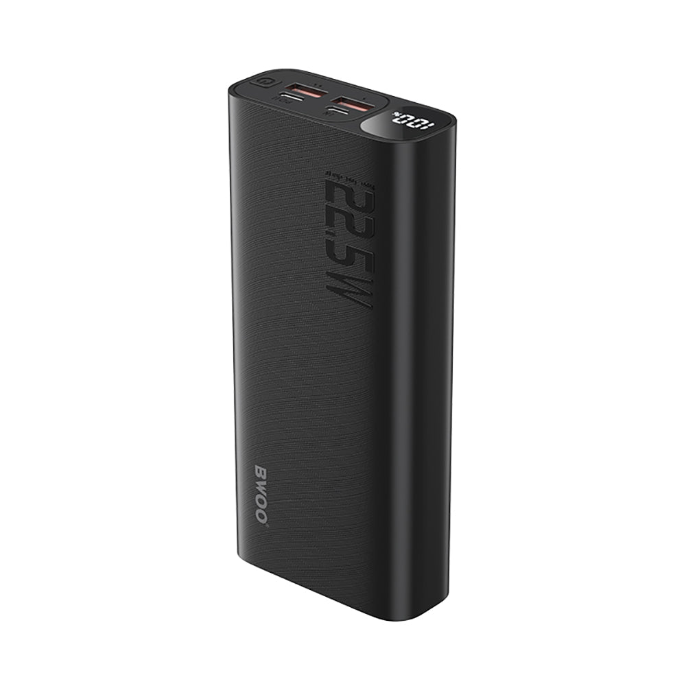 Baterie Externa BWOO BO-P44, 20000mAh, 22.5W, QC + PD, 1 x USB-C - 2 x USB-A, Neagra