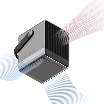 Baterie Externa Cuktech, 40000mAh, 300W, QC + PD + FQI, 1 x QI - 2 x USB-A - 2 x USB-C, Neagra