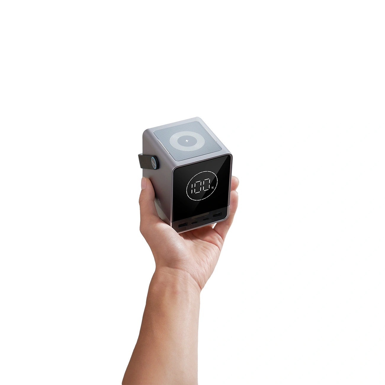 Baterie Externa Cuktech, 40000mAh, 300W, QC + PD + FQI, 1 x QI - 2 x USB-A - 2 x USB-C, Neagra