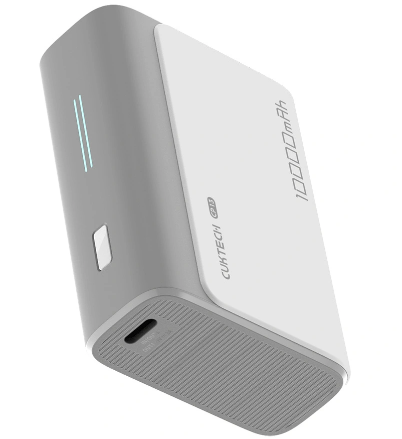 Baterie Externa Cuktech CP13, 10000mAh, 30W, QC + PD, 1 x USB-A - 1 x USB-C, Gri