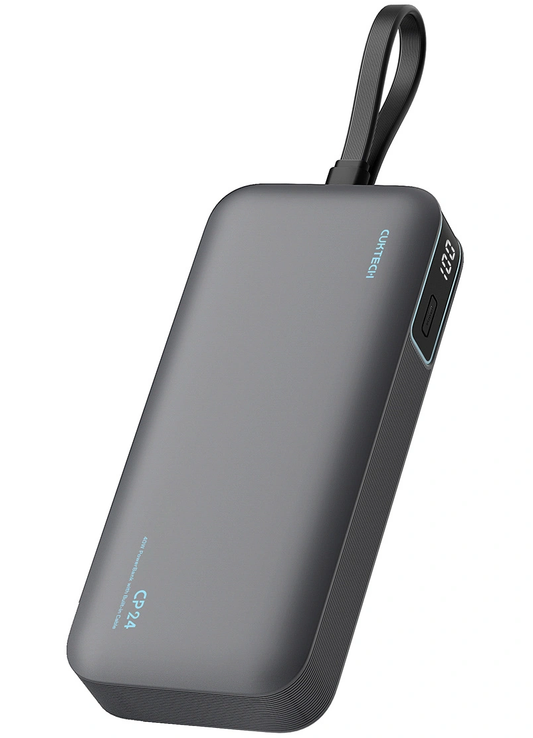 Baterie Externa Cuktech LPB200N, 20000mAh, 40W, QC + PD, 1 x USB-A - 2 x USB-C, Neagra