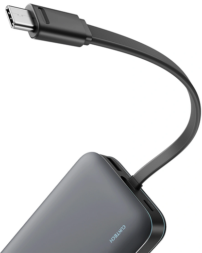 Baterie Externa Cuktech LPB200N, 20000mAh, 40W, QC + PD, 1 x USB-A - 2 x USB-C, Neagra