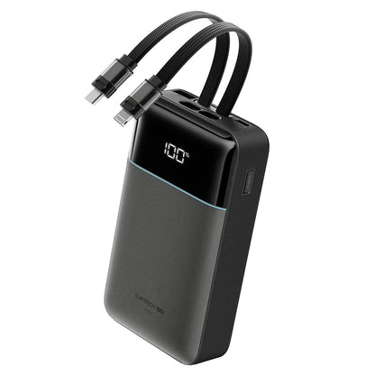 Baterie Externa Cuktech LPB200NL, 20000mAh, 40W, QC + PD, 1 x Lightning  - 1 x USB-A - 2 x USB-C, Gri CKB200NLGLGY