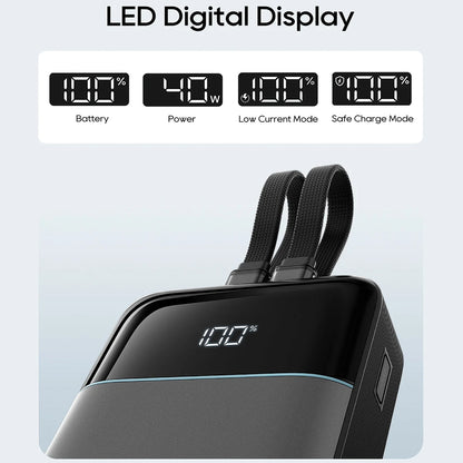Baterie Externa Cuktech LPB200NL, 20000mAh, 40W, QC + PD, 1 x Lightning  - 1 x USB-A - 2 x USB-C, Gri CKB200NLGLGY