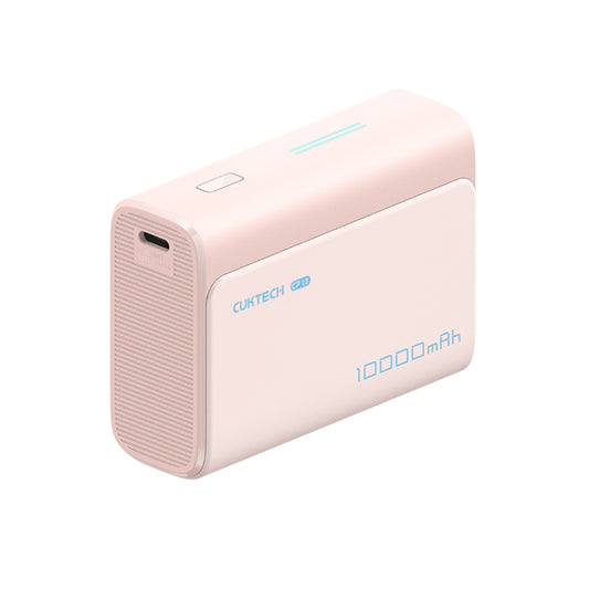 Baterie Externa Cuktech CP13, 10000mAh, 30W, QC + PD, 1 x USB-A - 1 x USB-C, Roz CUK0PB100DPK
