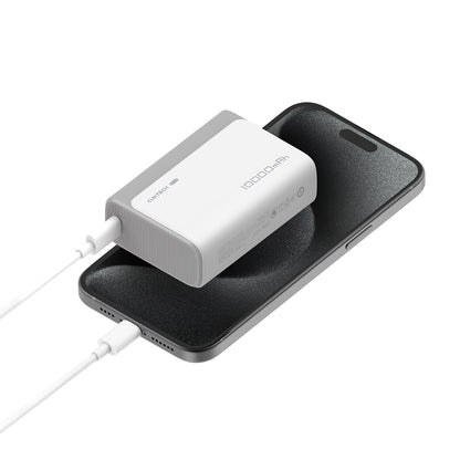 Baterie Externa Cuktech CP13, 10000mAh, 30W, QC + PD, 1 x USB-A - 1 x USB-C, Roz CUK0PB100DPK