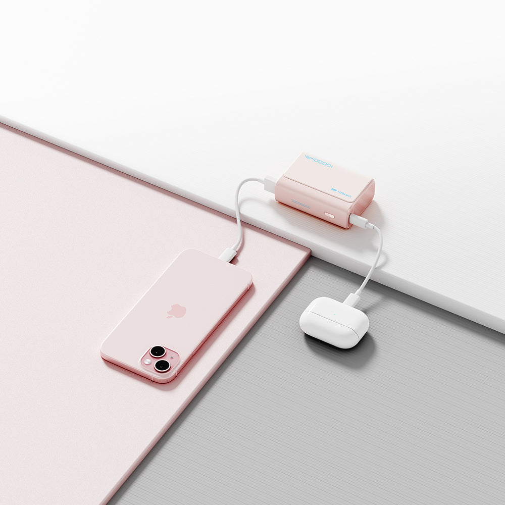 Baterie Externa Cuktech CP13, 10000mAh, 30W, QC + PD, 1 x USB-A - 1 x USB-C, Roz CUK0PB100DPK