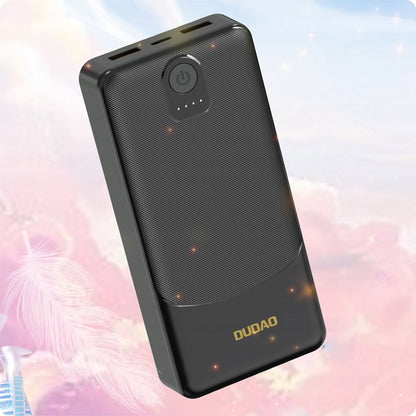 Baterie Externa Dudao K10Pro, 20000mAh, 12W, 2 x USB-A, Neagra