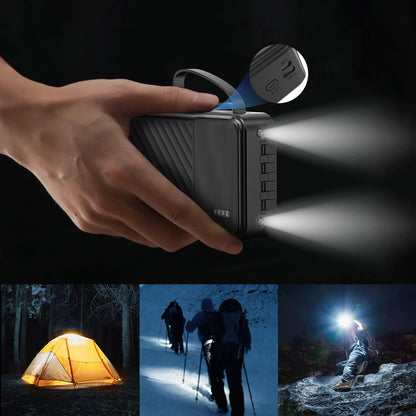 Baterie Externa Dudao K11 Pro, 20000mAh, 10W, 1 x Lightning - 1 x microUSB - 1 x USB-A - 1 x USB-C, Alba