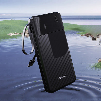 Baterie Externa Dudao K11 Pro, 20000mAh, 10W, 1 x Lightning - 1 x microUSB - 1 x USB-A - 1 x USB-C, Neagra