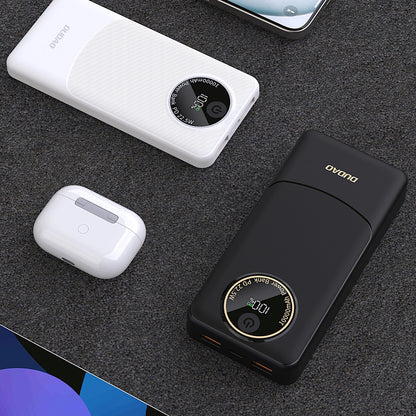 Baterie Externa Dudao K12, 10000mAh, 22.5W, QC + PD, 1 x USB-C - 2 x USB-A, Neagra