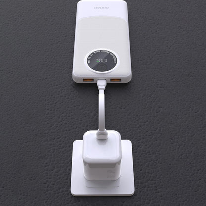 Baterie Externa Dudao K12Pro, 20000mAh, 22.5W, QC + PD, 1 x USB-C - 2 x USB-A, Alba