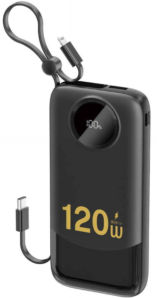 Baterie Externa Dudao K13, 10000mAh, 22.5W, QC + PD, 1 x Lightning - 1 x USB-A - 2 x USB-C, Neagra