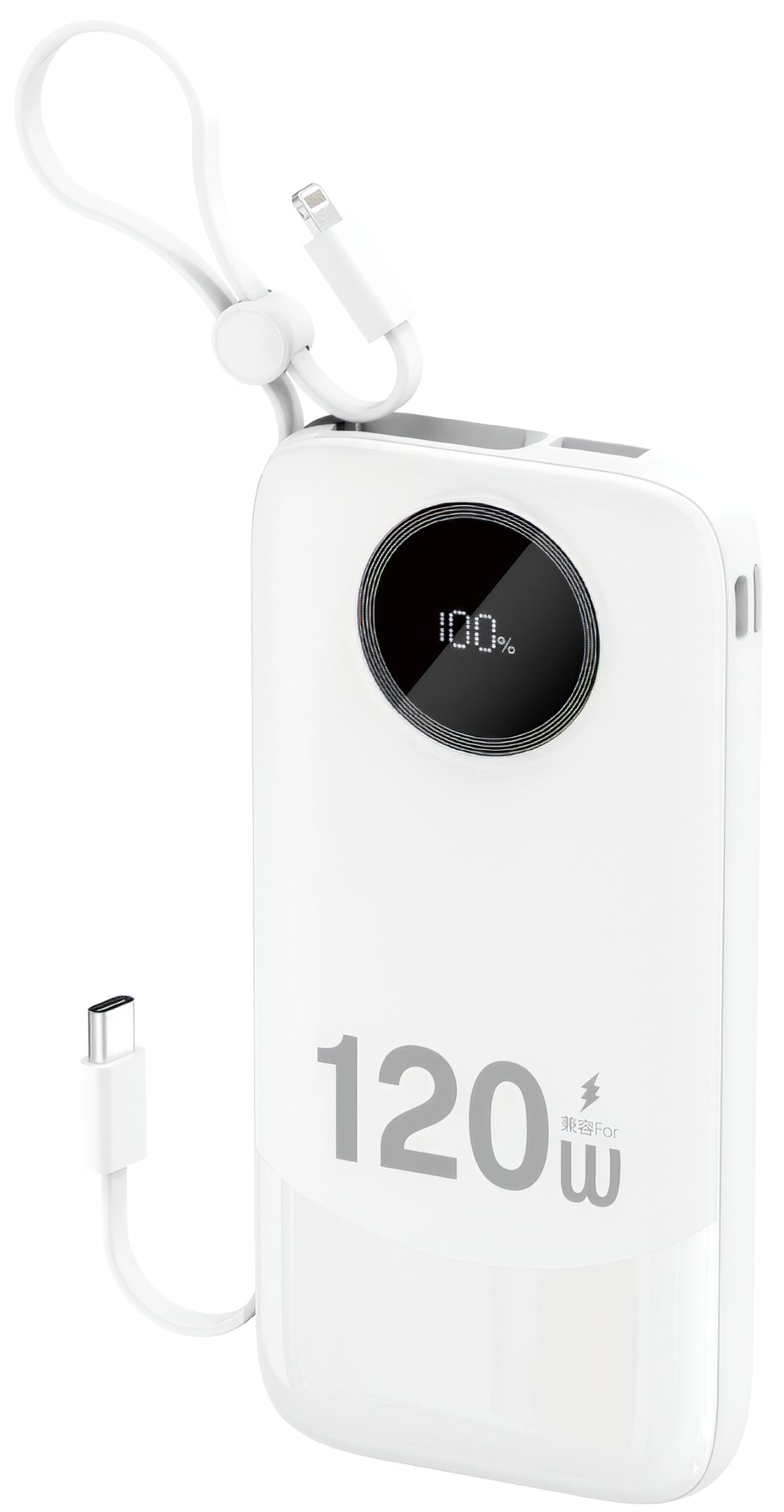 Baterie Externa Dudao K13, 10000mAh, 22.5W, QC + PD, 1 x Lightning - 1 x USB-A - 2 x USB-C, Alba