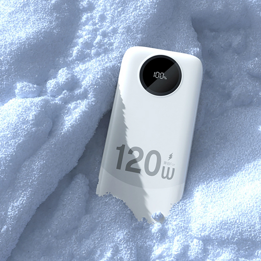 Baterie Externa Dudao K13, 10000mAh, 120W, QC + PD, 1 x Lightning - 1 x USB-A - 2 x USB-C, Alba