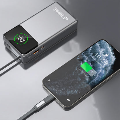 Baterie Externa Dudao K31 Pro, 20000mAh, 45W, QC + PD, 1 x USB-A - 2 x USB-C, Gri