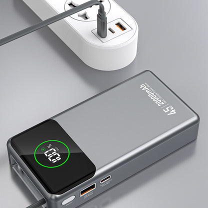 Baterie Externa Dudao K31 Pro, 20000mAh, 45W, QC + PD, 1 x USB-A - 2 x USB-C, Gri