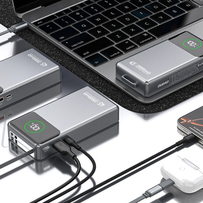 Baterie Externa Dudao K31 Pro, 20000mAh, 45W, QC + PD, 1 x USB-A - 2 x USB-C, Gri