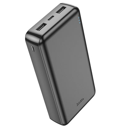 Baterie Externa HOCO J100A, 20000mAh, 10W, 2 x USB-A, Neagra