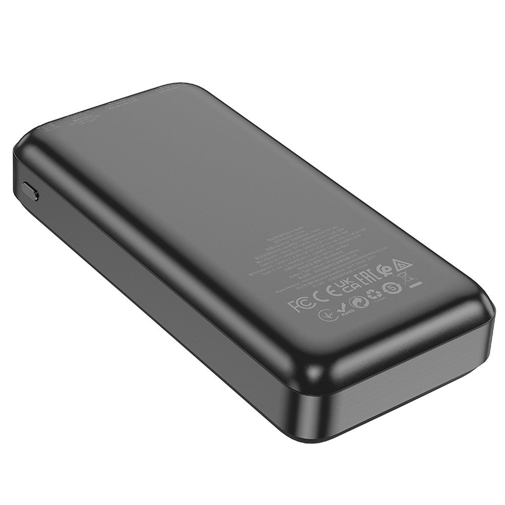 Baterie Externa HOCO J101A, 20000mAh, 22.5W, QC + PD, 1 x USB-C - 2 x USB-A, Neagra