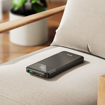 Baterie Externa HOCO J102, 10000mAh, 20W, QC + PD, 1 x USB-A - 1 x USB-C, Neagra