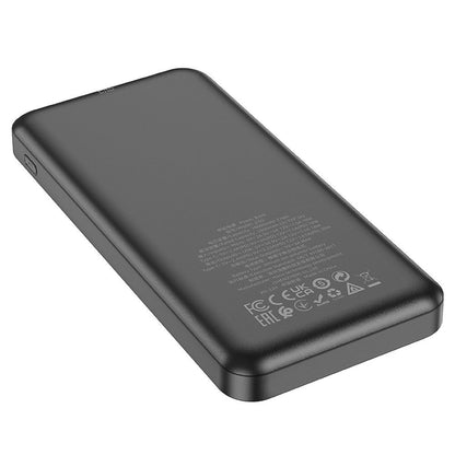 Baterie Externa HOCO J102, 10000mAh, 20W, QC + PD, 1 x USB-A - 1 x USB-C, Neagra