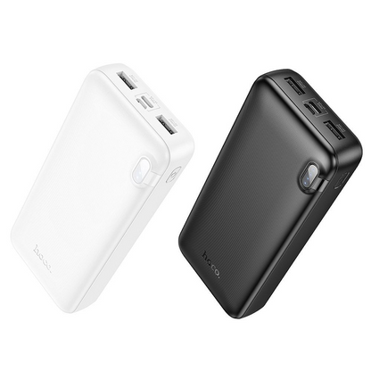 Baterie Externa HOCO J128A, 20000mAh, 10W, 2 x USB-A, Neagra, Resigilata