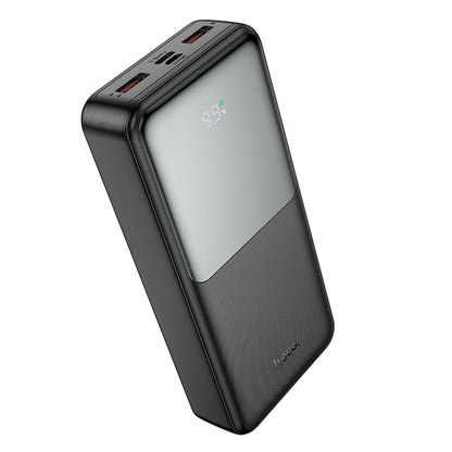 Baterie Externa HOCO J136A, 20000mAh, 22.5W, QC + PD, 1 x USB-C - 2 x USB-A, Neagra