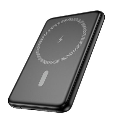 Baterie Externa HOCO Wireless J140A, 5000mAh, 20W, PD + QI, 1 x USB-C, Neagra